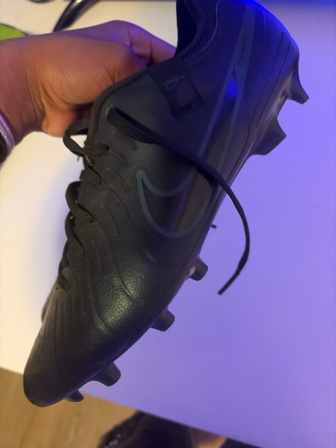 Nike Tiempo Soccer Cleats Black - photo 2