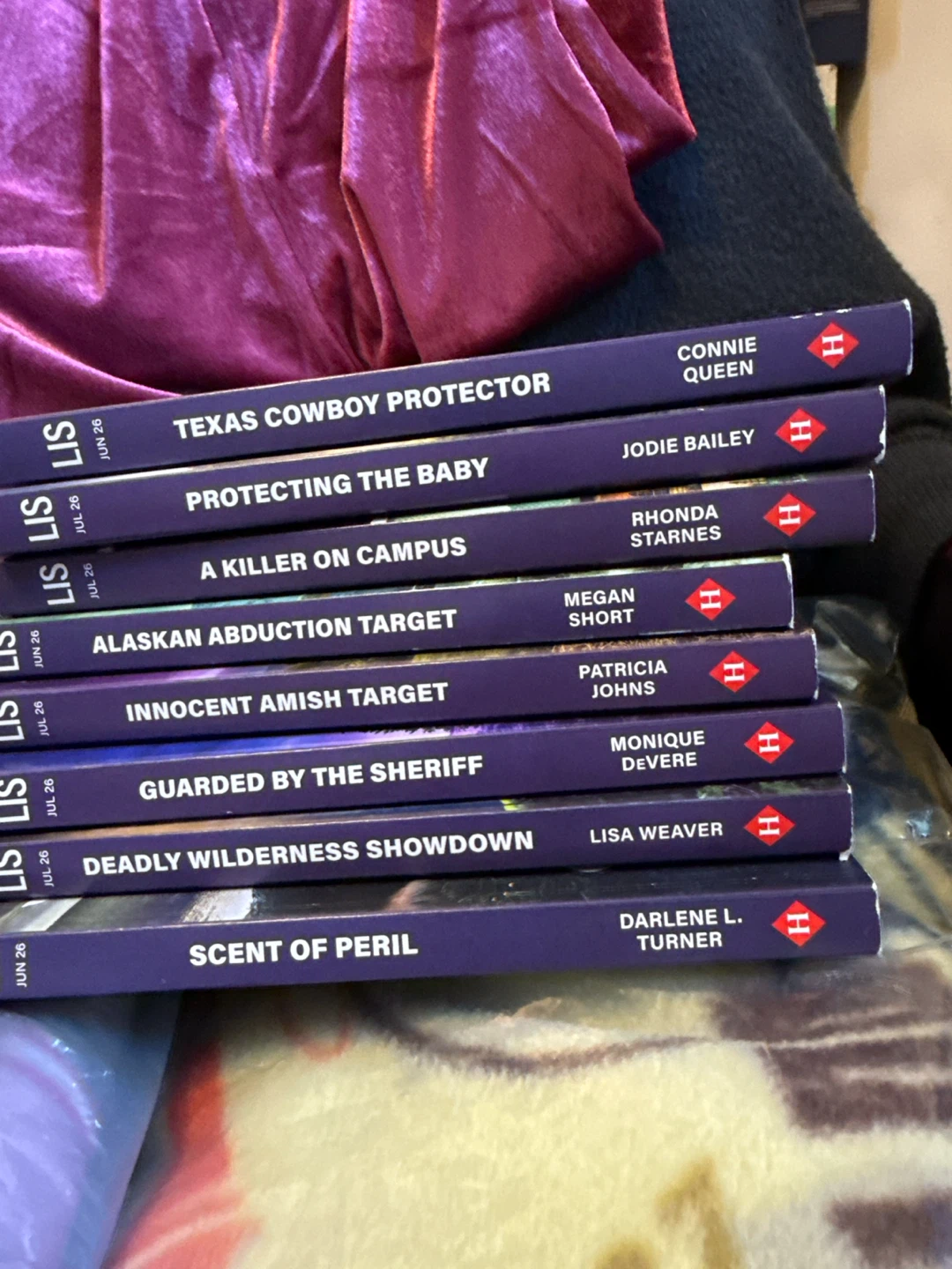 Set of 8 Love Inspired Suspense Romance Novels