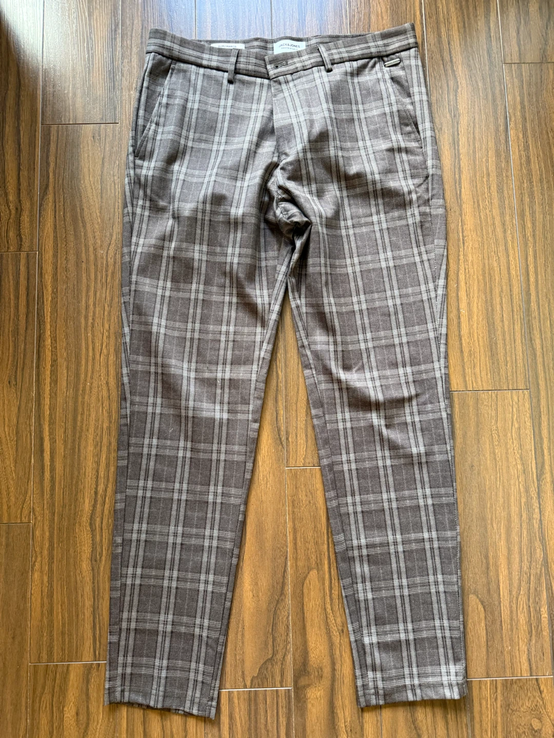 Jack & Jones Slim Marco Plaid Trousers