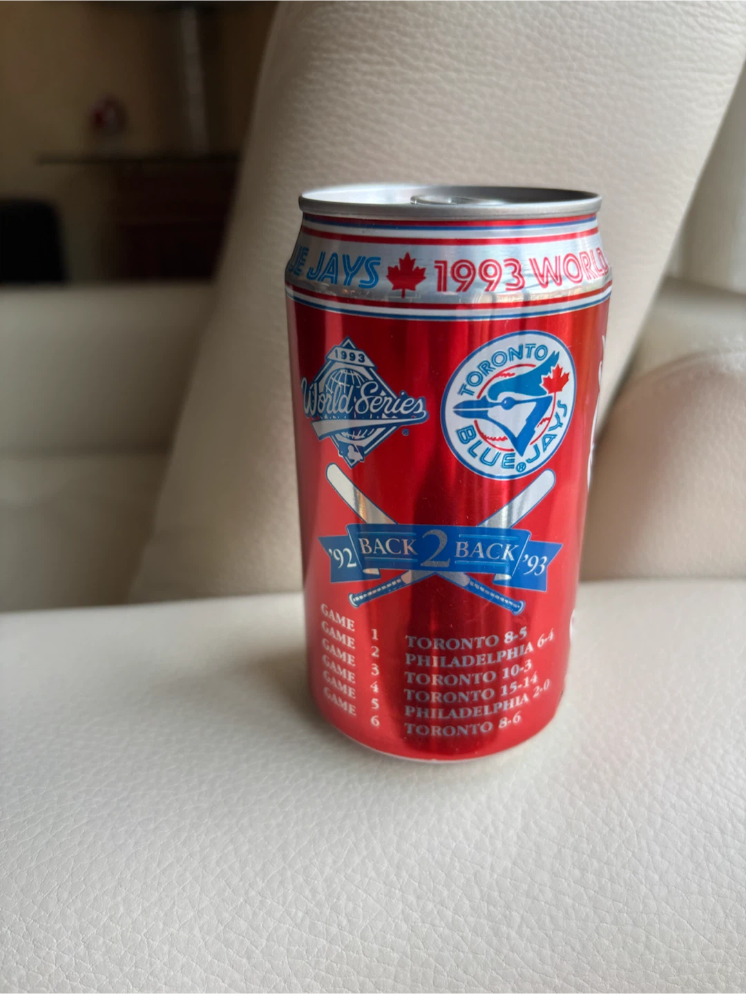 1993 Toronto Blue Jays World Series Coca-Cola Can
