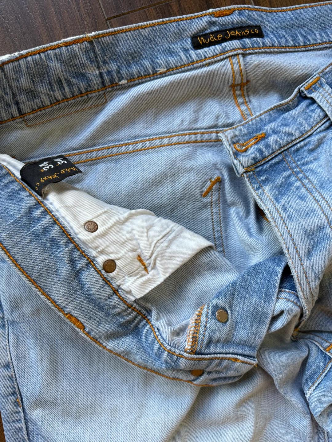 Nudie Jeans Co. Light Wash Denim Jeans - photo 2