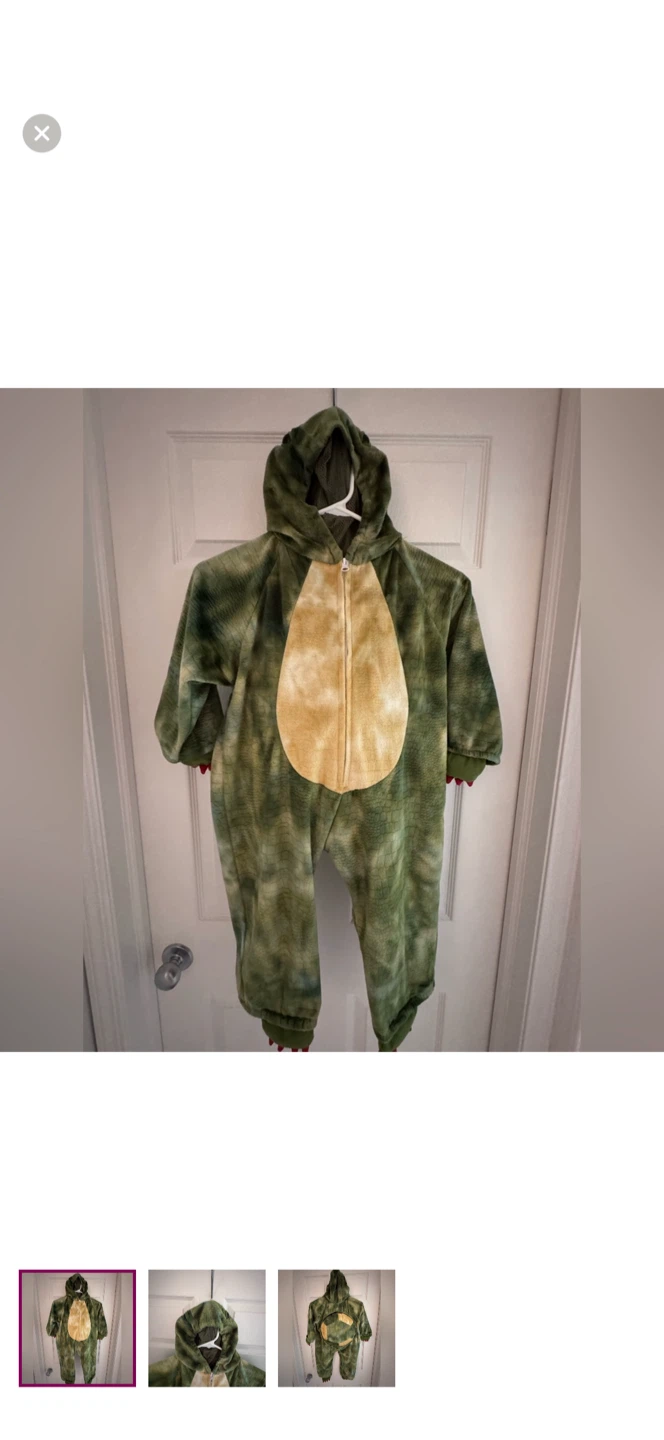 Halloween Childs Fleece Turtle Costume - Small