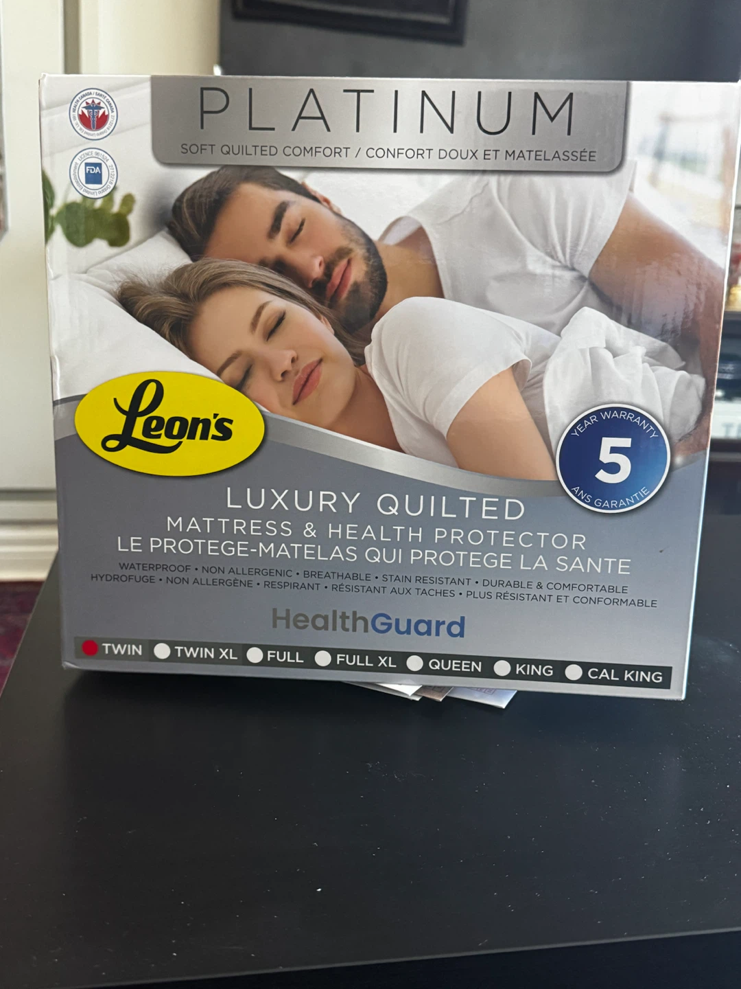 Leon's Platinum Luxury Quilted Mattress Protector
