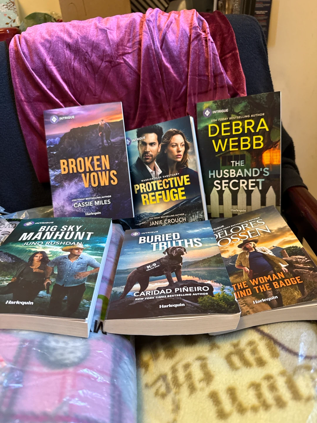 Set of 6 Harlequin Intrigue Romance Novels