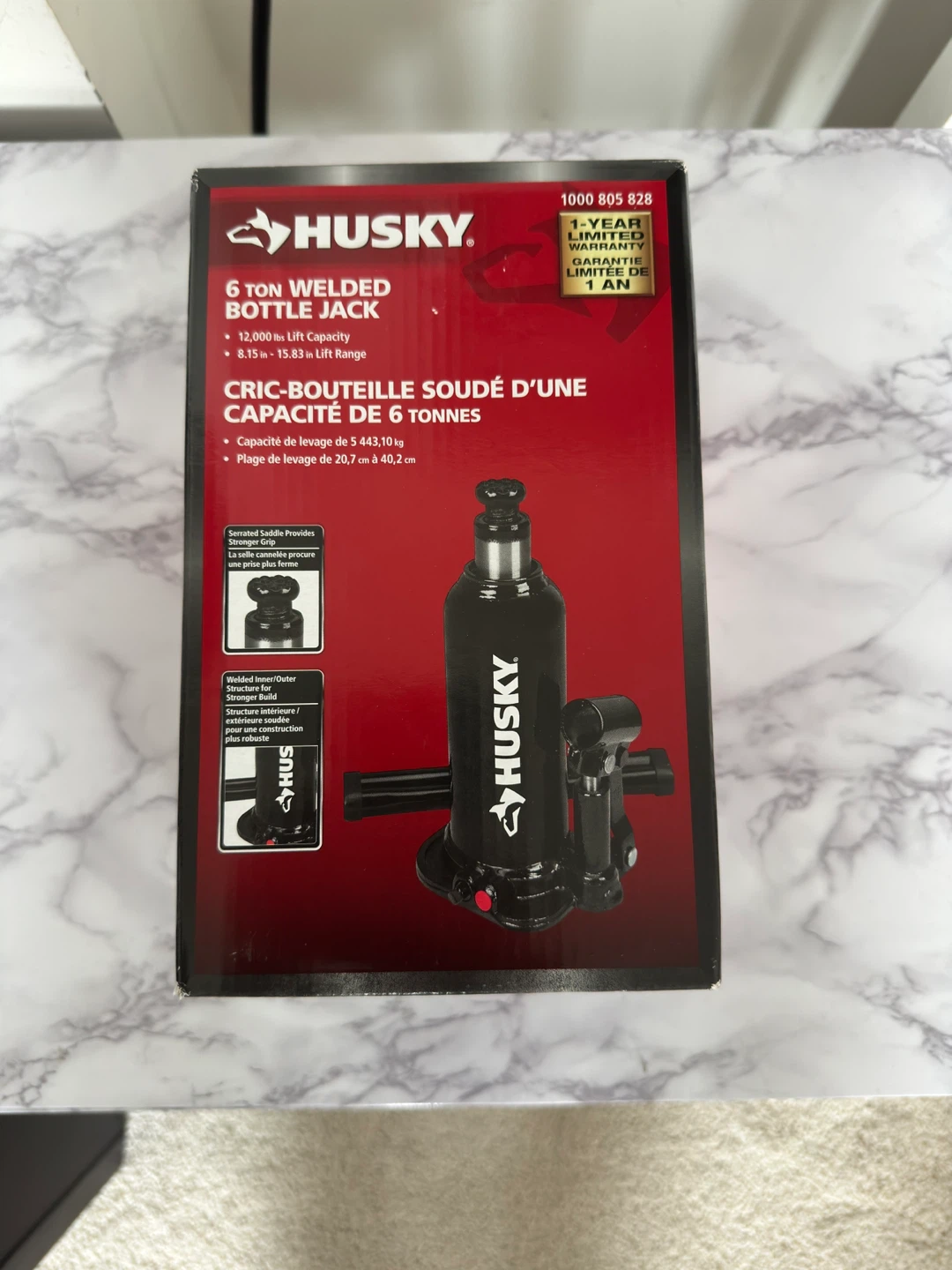 Husky 6 Ton Welded Bottle Jack