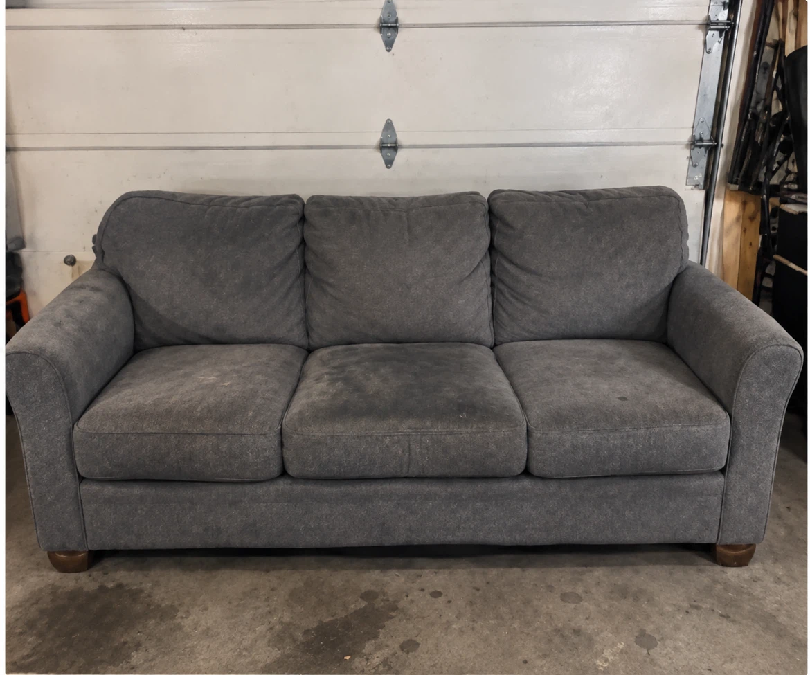 Grey Three-Seater Sofa