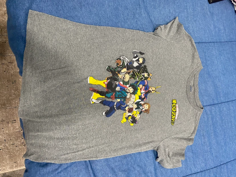 My Hero Academia Gray Graphic T-Shirt