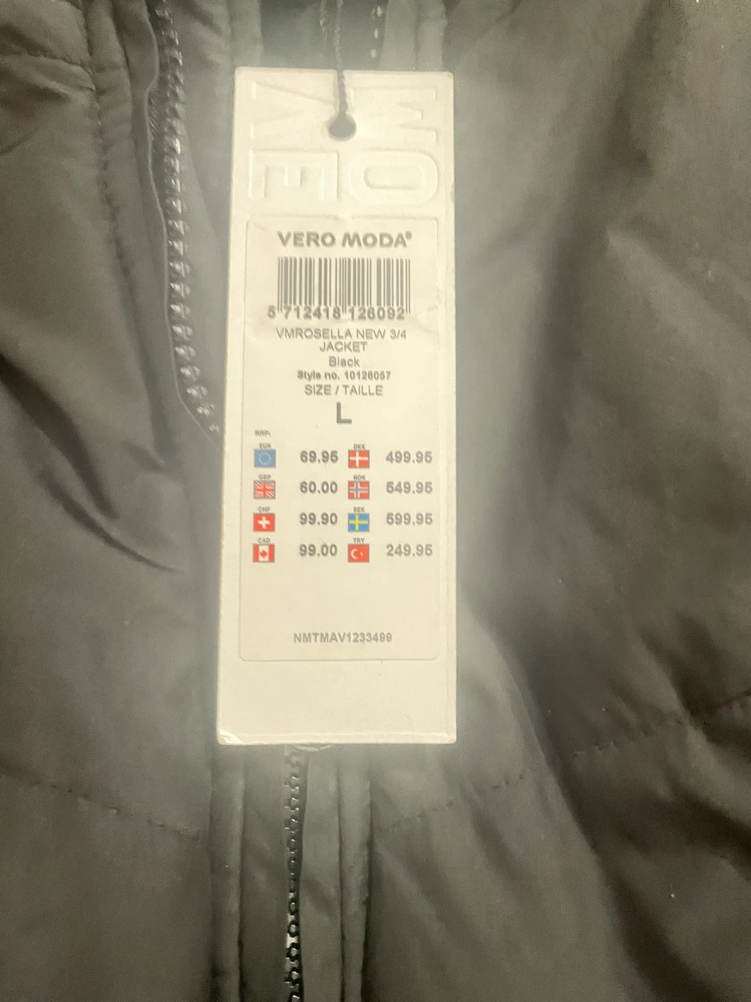 Vero Moda VMROSELLA New 3/4 Jacket - Black - photo 2
