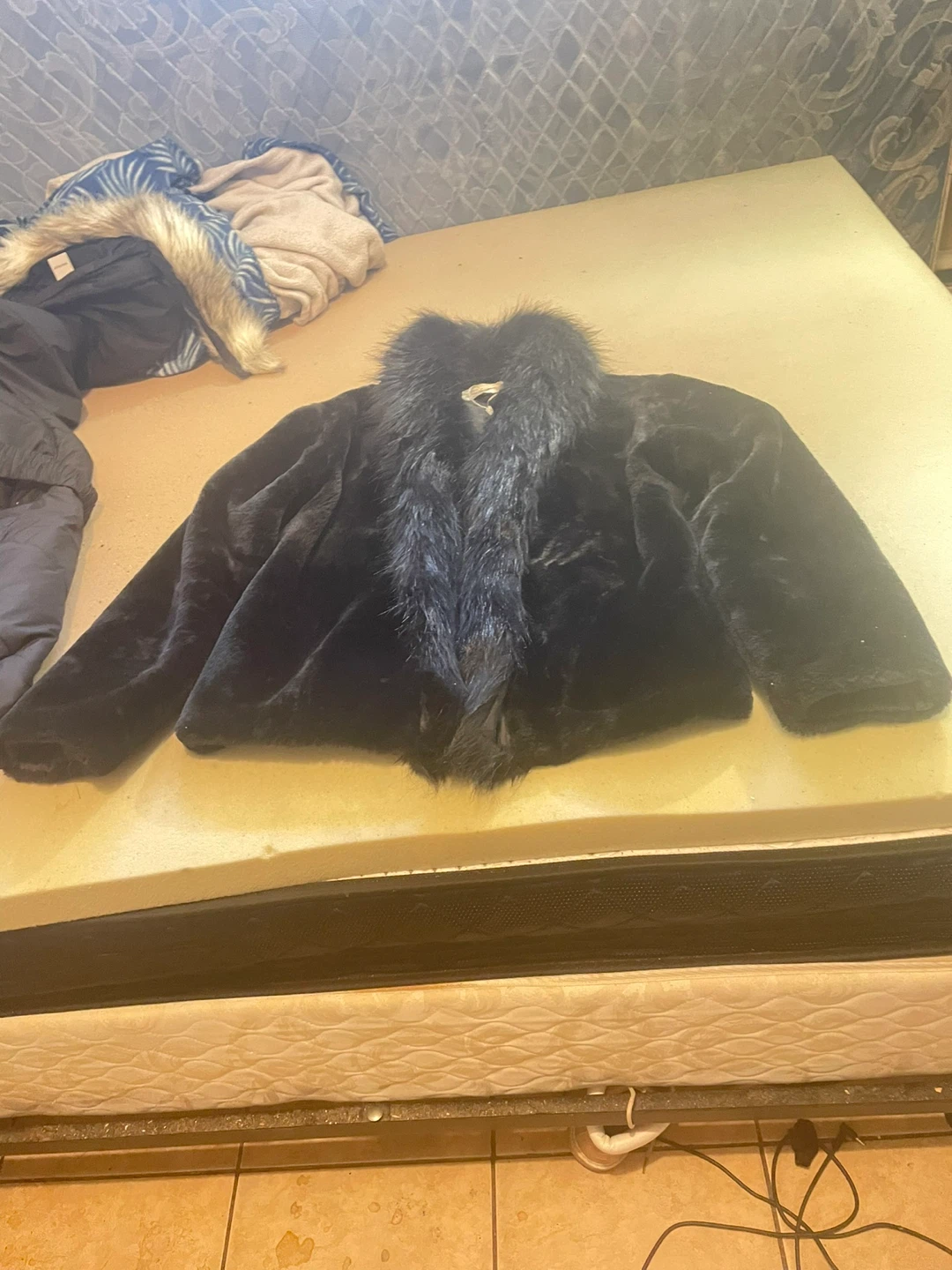 Black Faux Fur Jacket