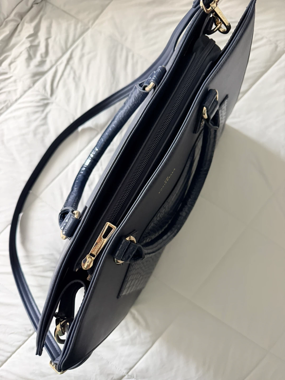 Chrisbella Navy Blue Tote Bag - photo 2