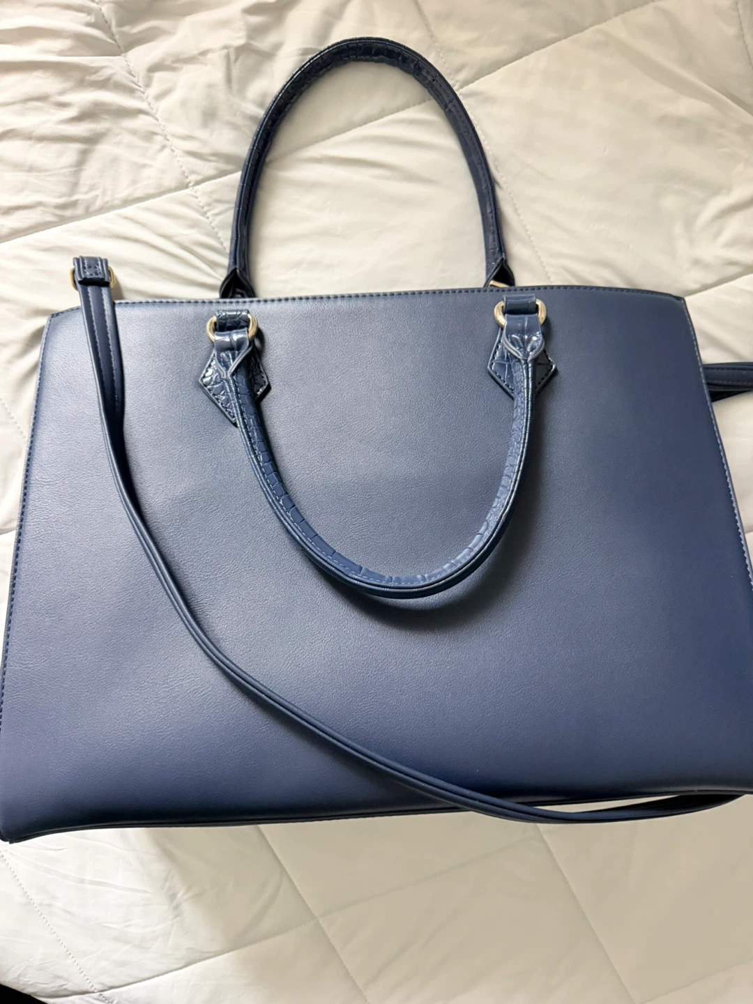 Chrisbella Navy Blue Tote Bag - photo 3