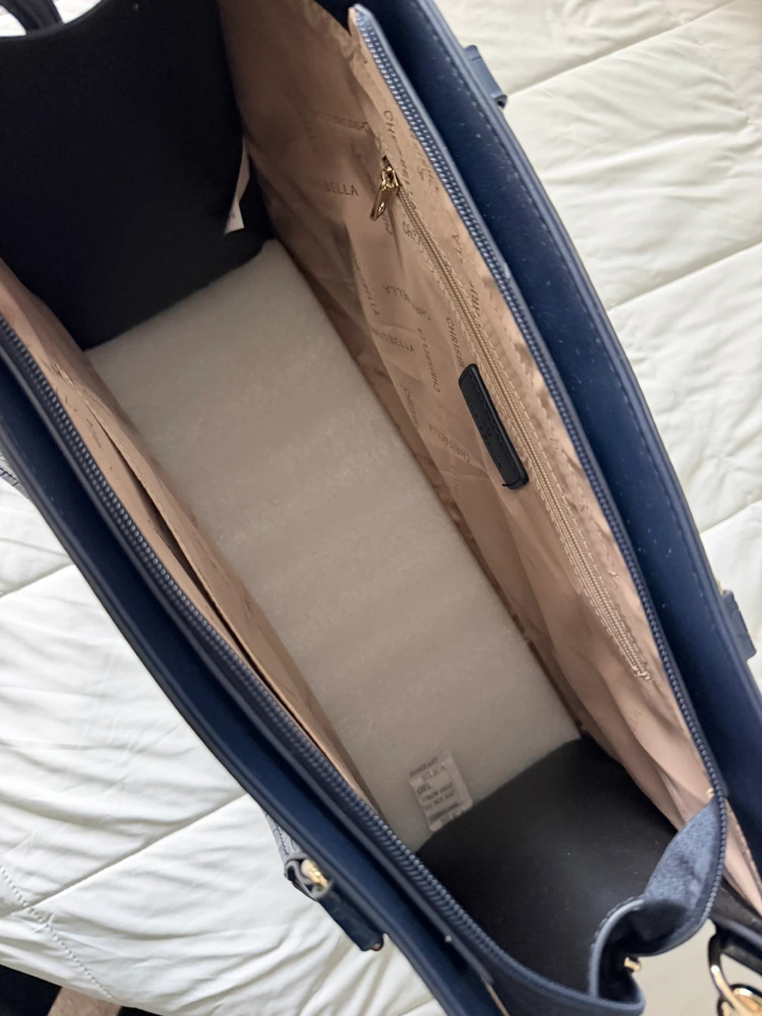 Chrisbella Navy Blue Tote Bag - photo 4