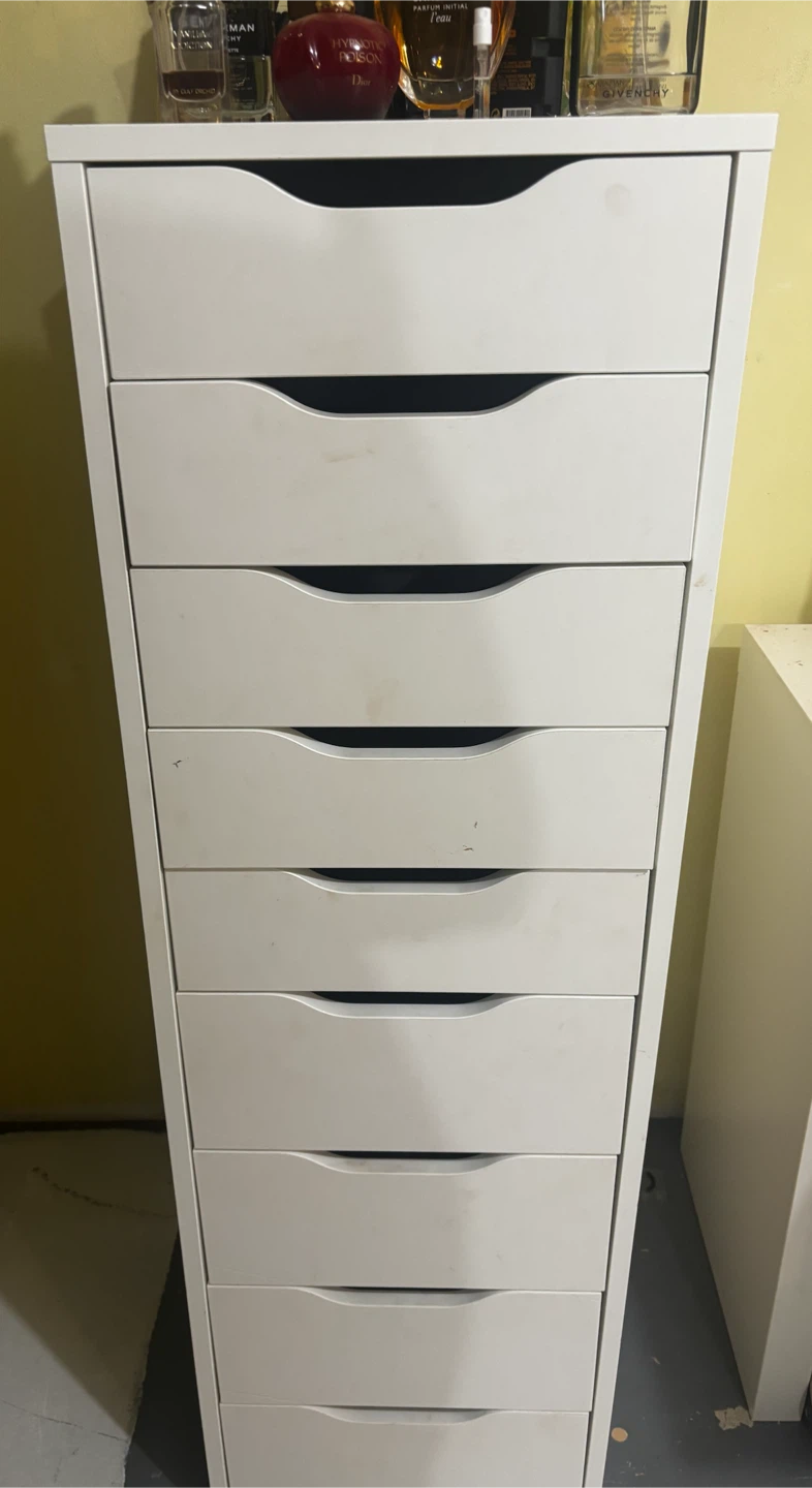 IKEA Alex drawer unit, white