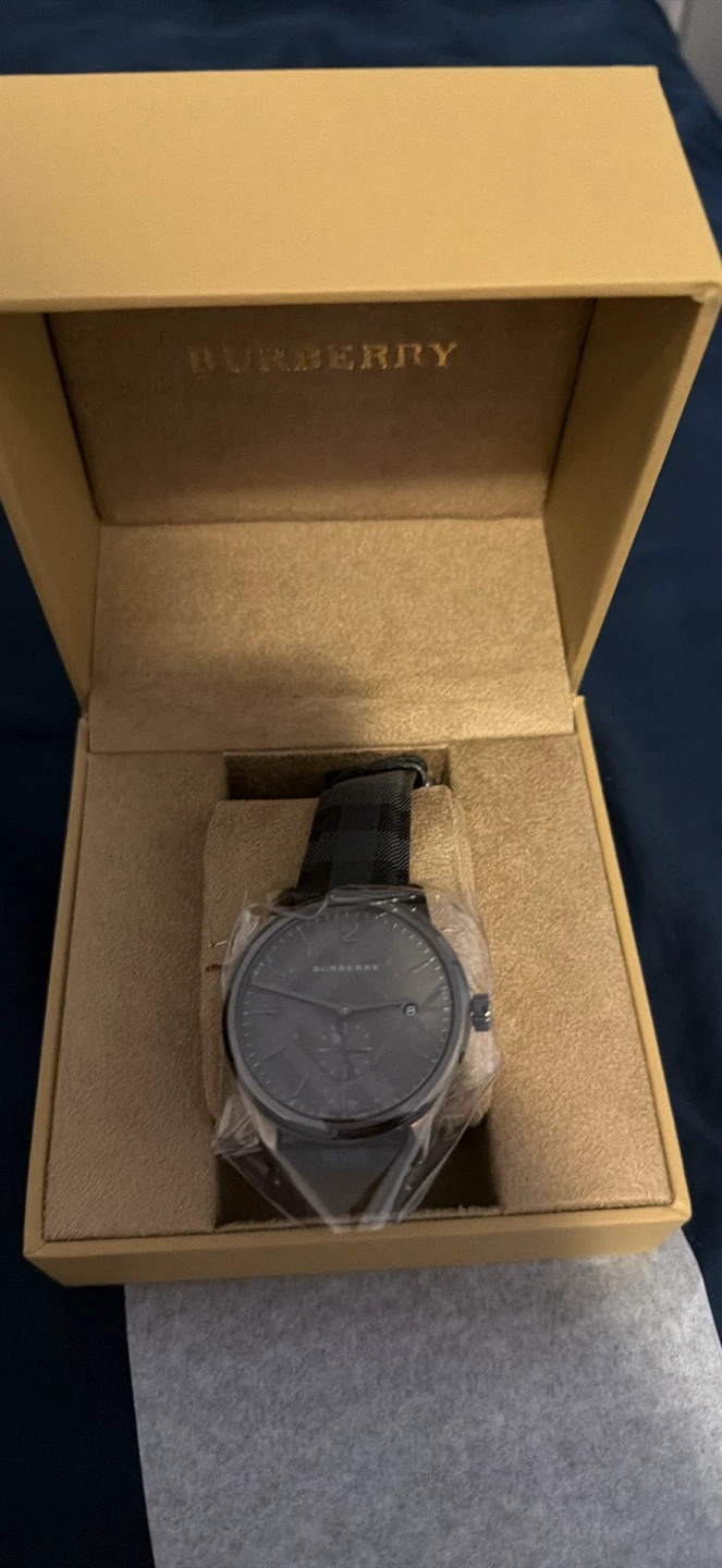 Burberry Men's Black Check Watch