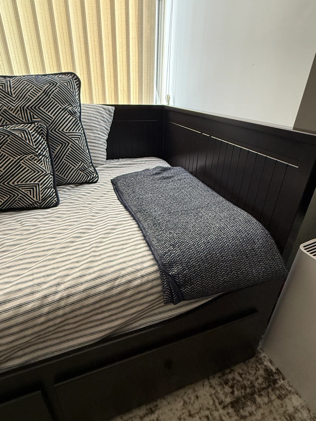 Moving sale! Ikea Hemnes Dark Brown Daybed with Storage Drawers - photo 2