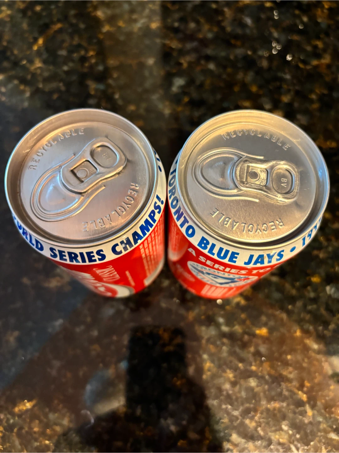 Two 1992 Toronto Blue Jays World Series Coca-Cola Cans - photo 2
