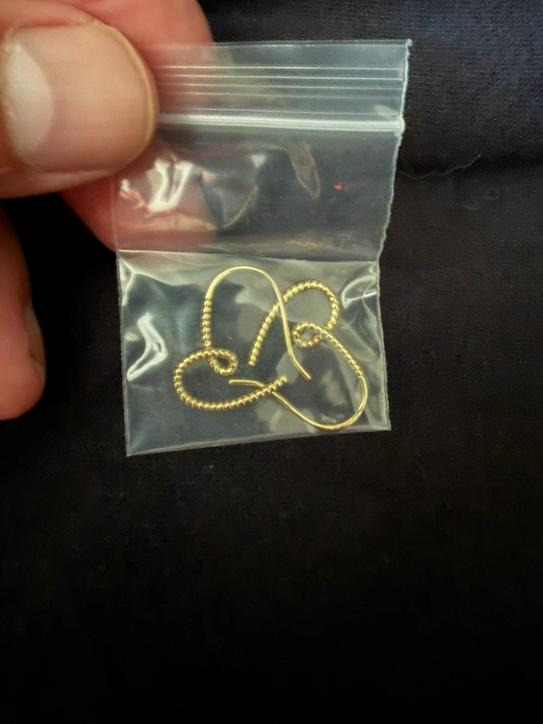 Gold-Tone Heart Earrings - photo 2
