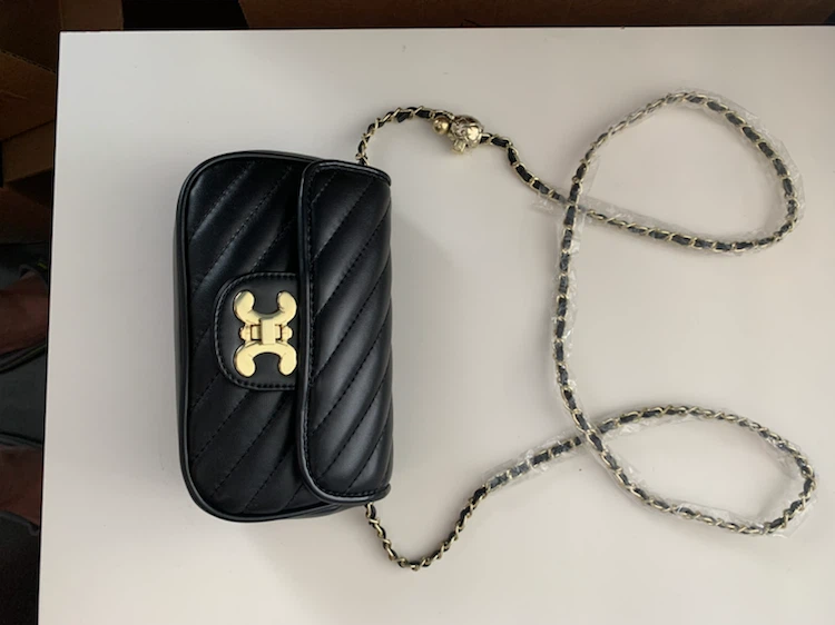 Quilted Black Crossbody Bag