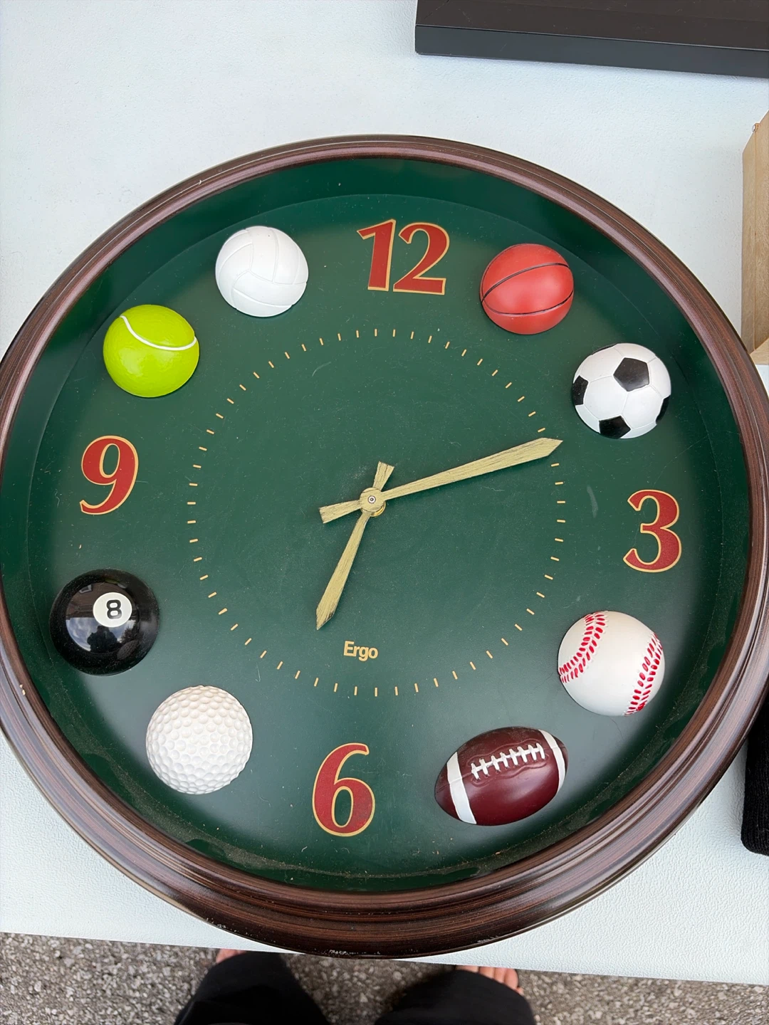 Sports Ball Themed Wall Clock