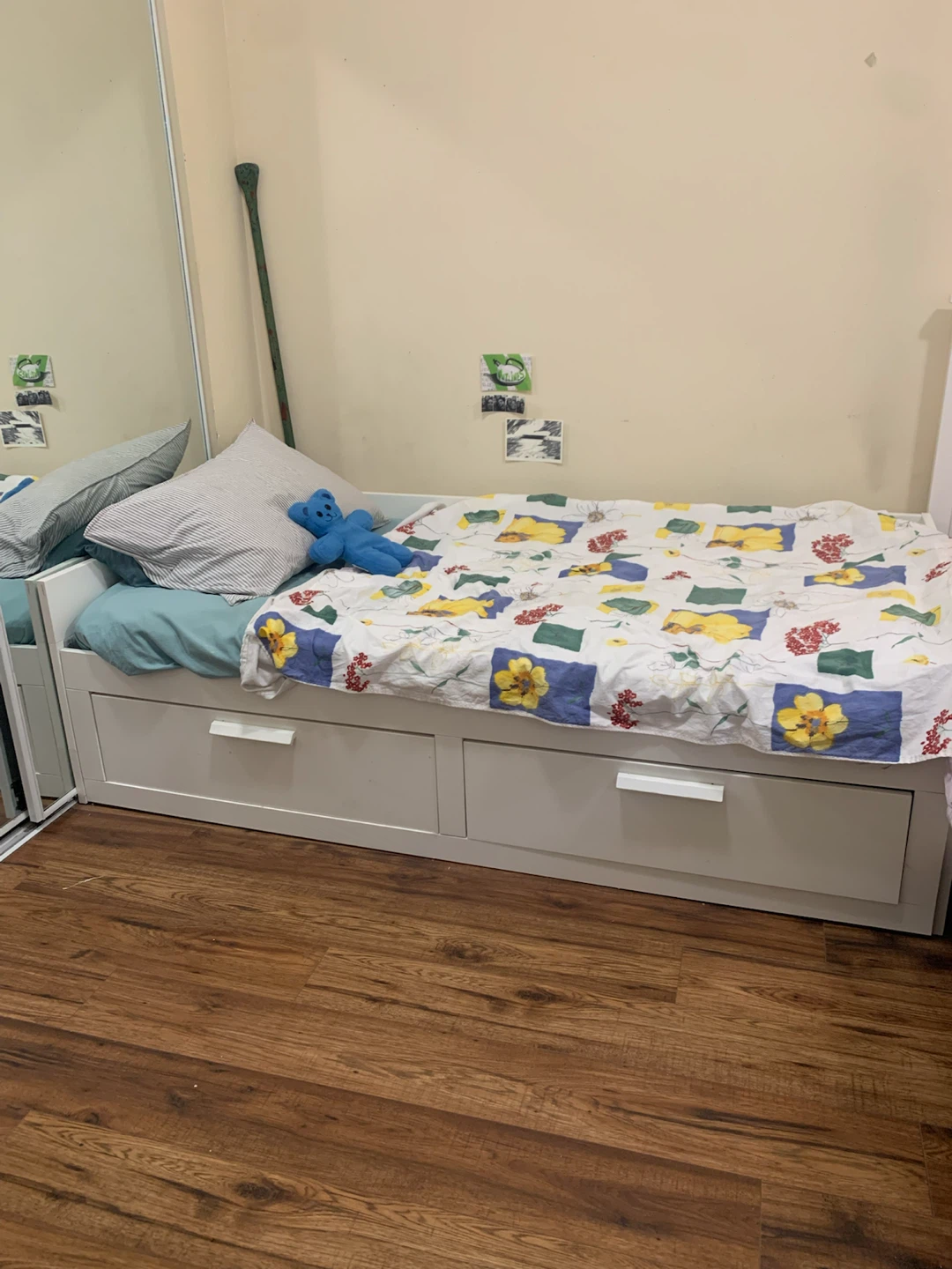 IKEA Bed Frame with Two Storage Drawers