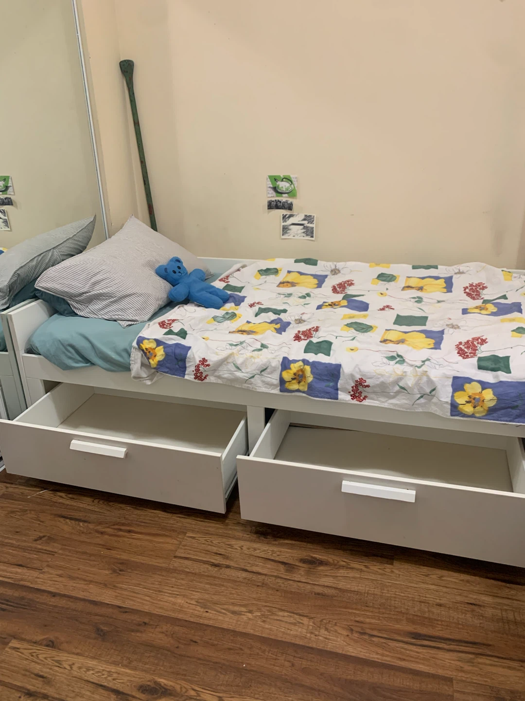 IKEA Bed Frame with Two Storage Drawers - photo 2