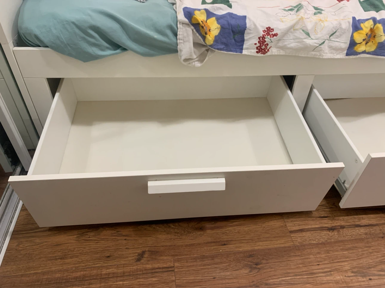 IKEA Bed Frame with Two Storage Drawers - photo 4
