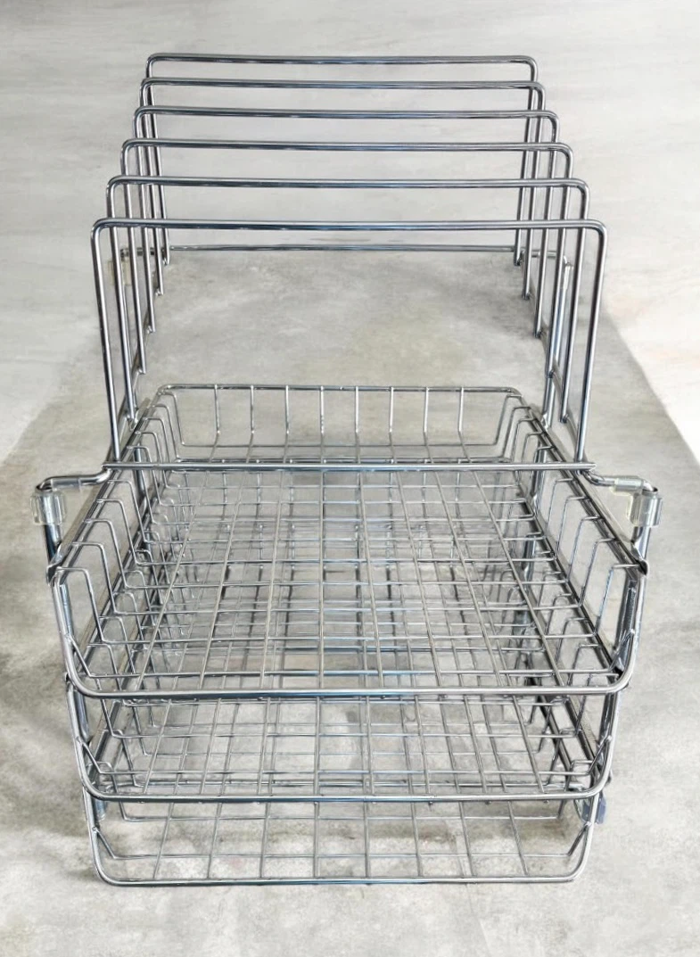 Chrome Wire Three-Tier Desktop Organizer - photo 2