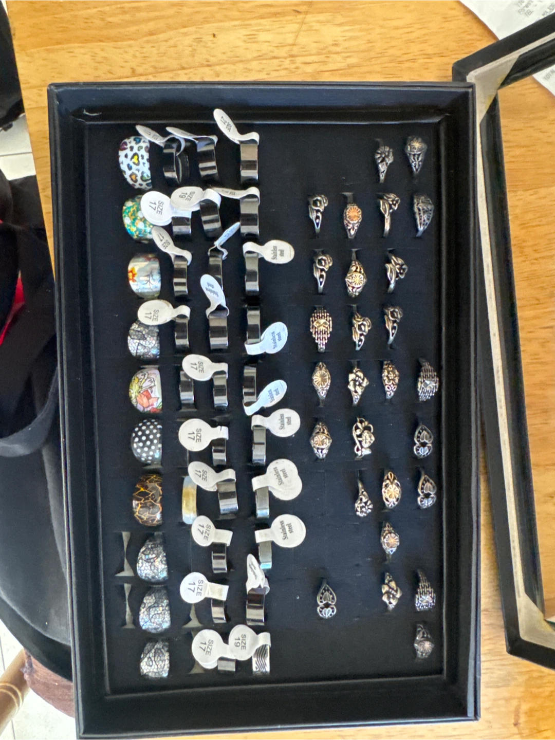 Large Collection of Stainless Steel Fashion Rings - photo 3