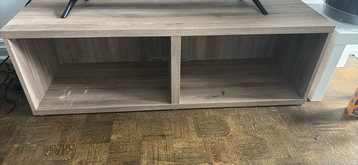 Wood Grain TV Stand