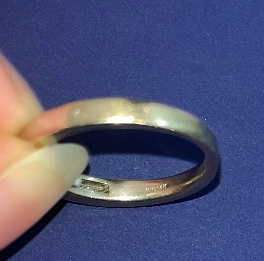 White Gold ring with Channel Set Diamonds - photo 4