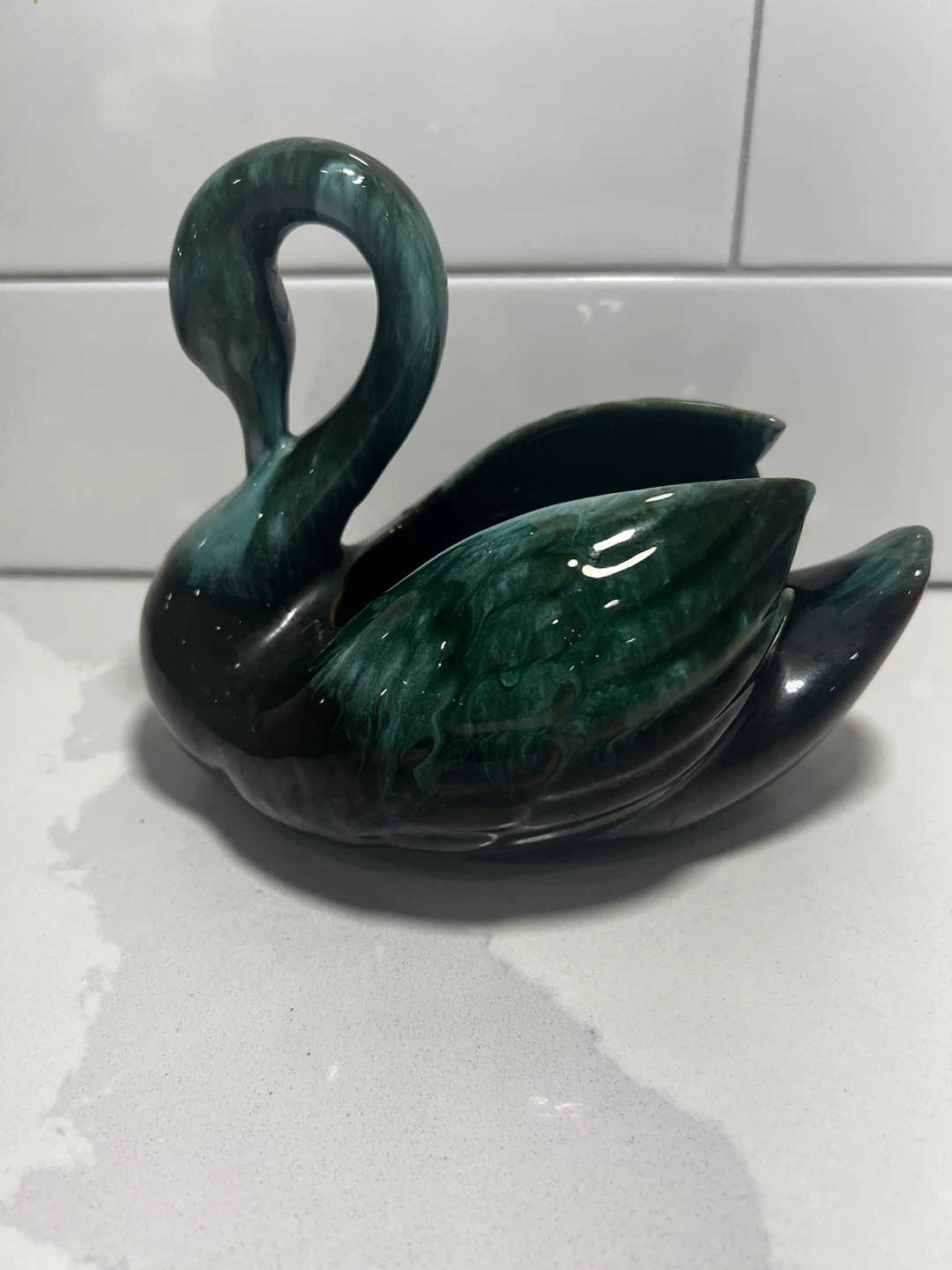 Vintage Blue Mountain Pottery Swan