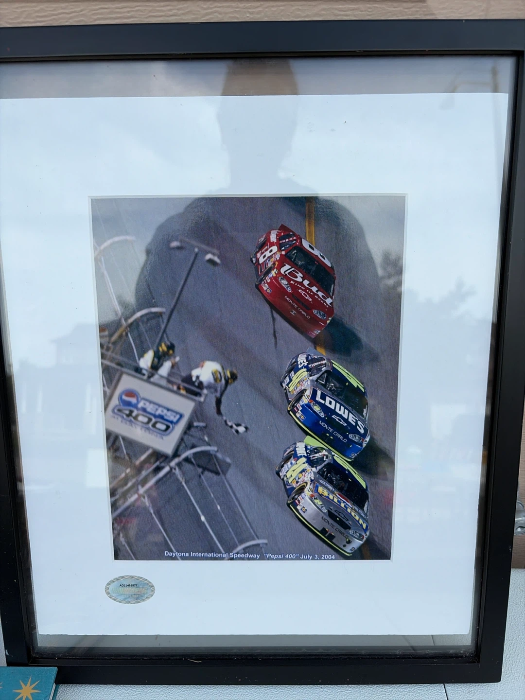 Framed Pepsi 400 NASCAR Photo 2004