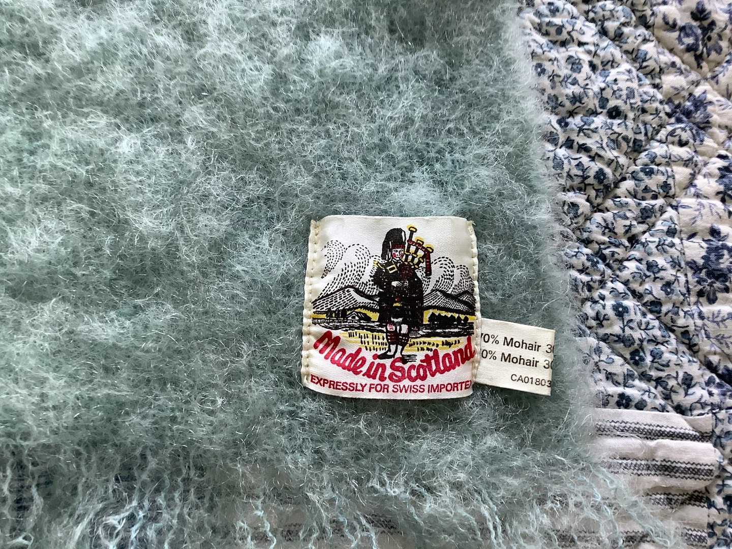 Vt Md in Scotland 70% Mohair & 30% Wool Shawl 🐞 - photo 2
