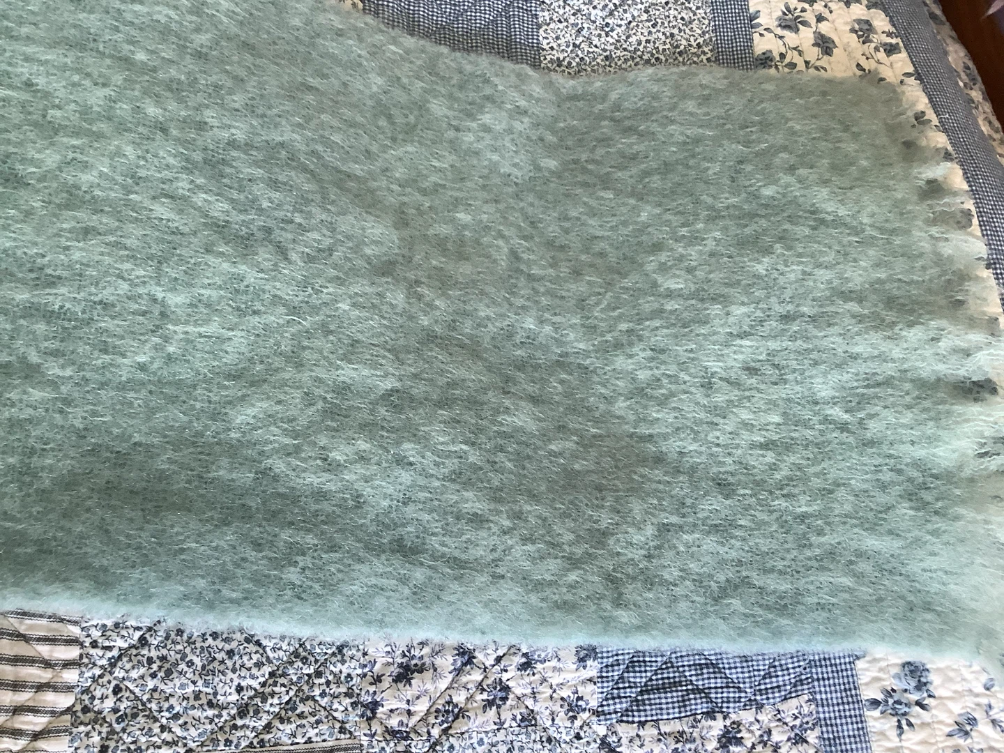 Vt Md in Scotland 70% Mohair & 30% Wool Shawl 🐞 - photo 4