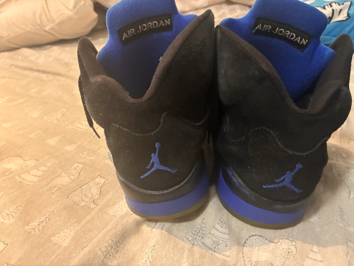 Air Jordan 5 Retro Black and Blue - photo 5