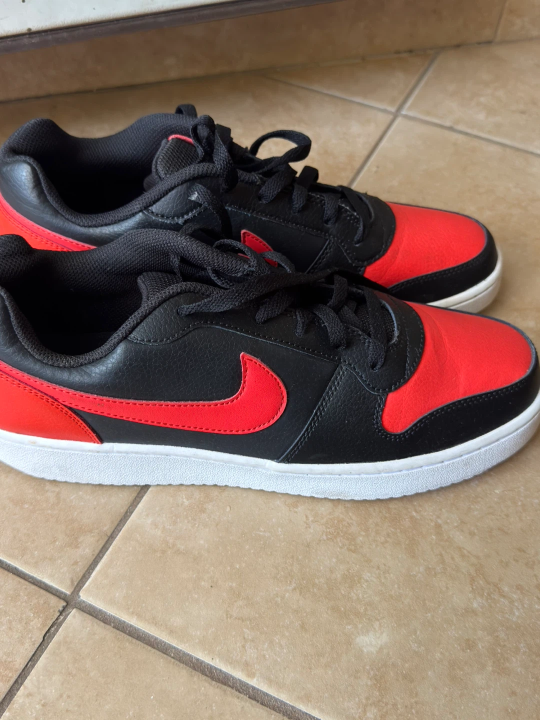 Nike Court Vision Low Black and Red