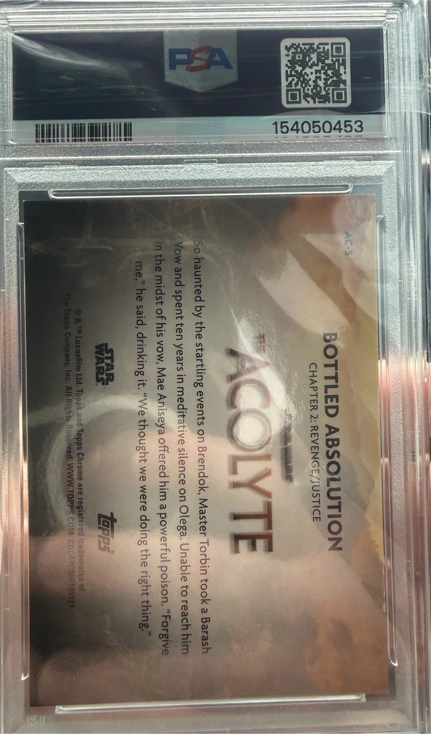 2025 Star Wars Chrome Acolyte Card #AC5 PSA 9 - photo 2