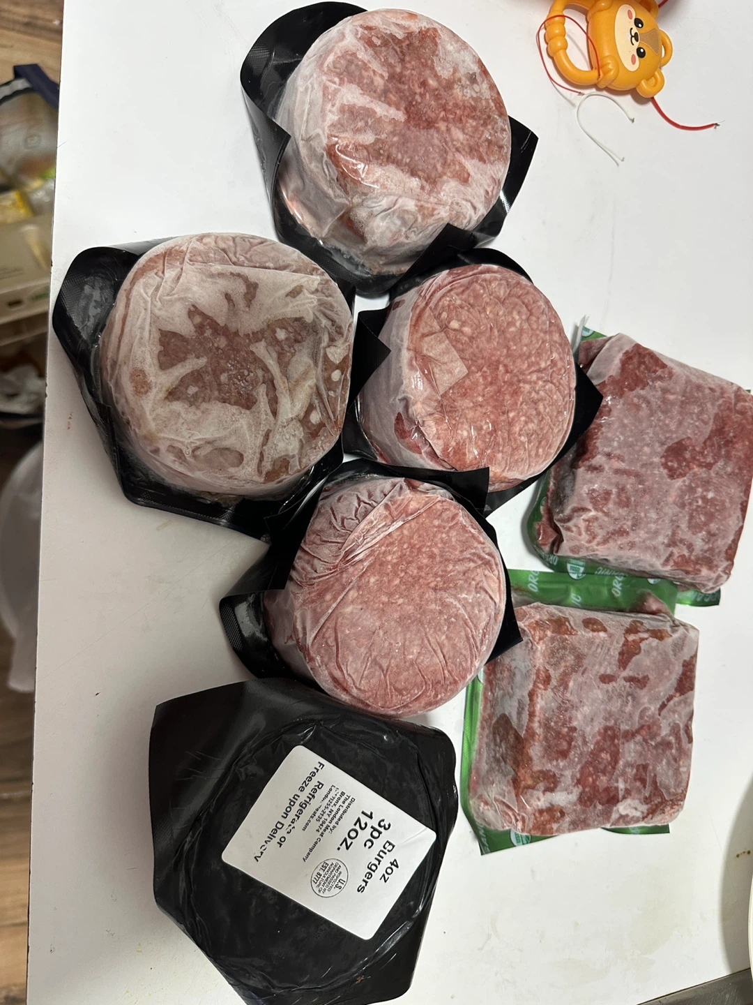 Frozen Beef Burger Patties