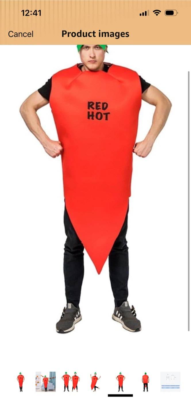 New-Unisex Red Hot Chili Pepper Jumpsuit Costume - photo 2