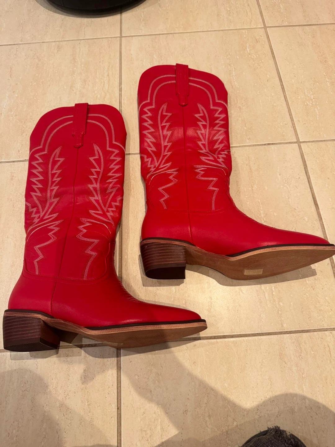 Vibrant Red Cowboy Boots - photo 2