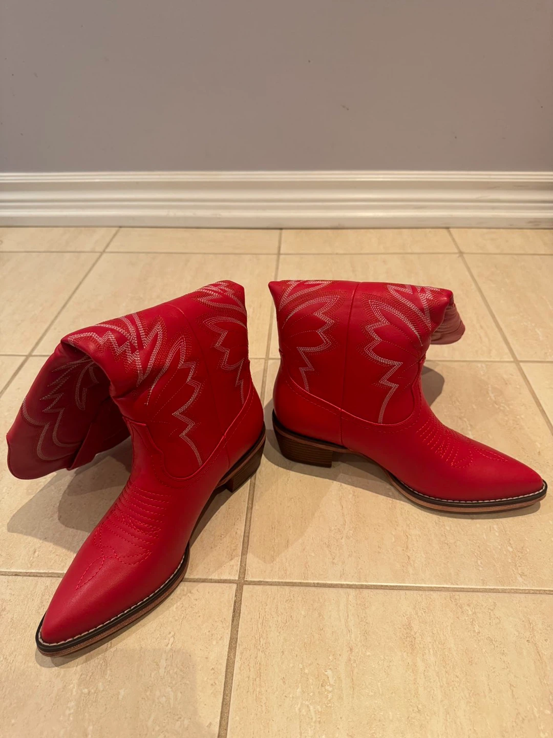 Vibrant Red Cowboy Boots - photo 3