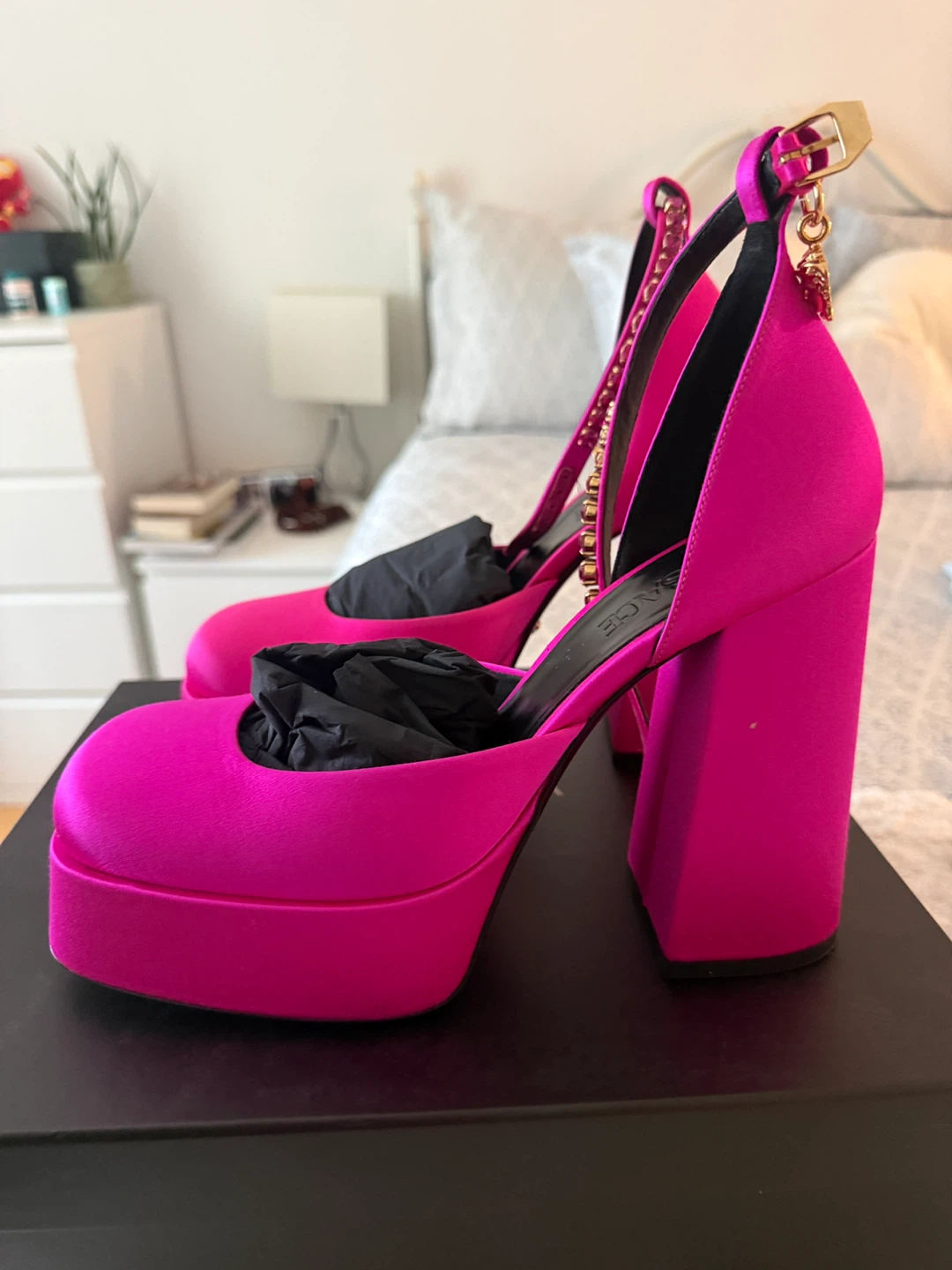 Versace Deep Fuchsia Platform Pumps - photo 2