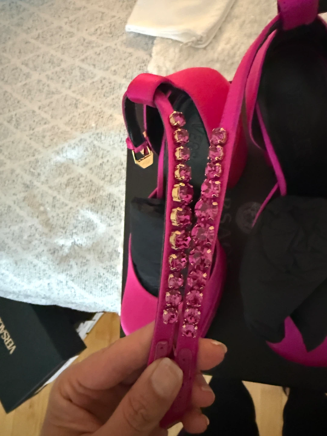 Versace Deep Fuchsia Platform Pumps - photo 4