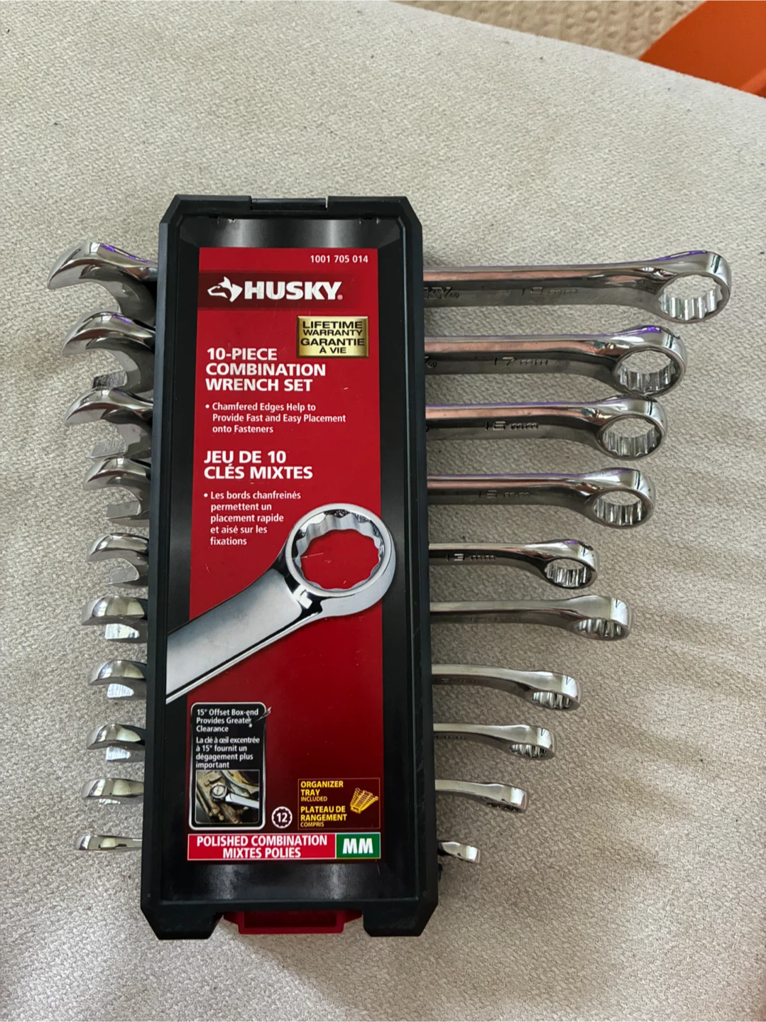 MOVING SALE: Husky 10-Piece Combination Wrench Set