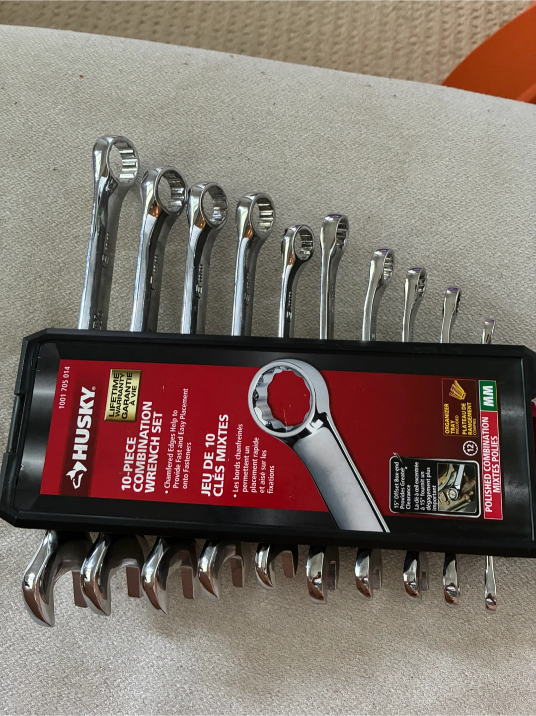 MOVING SALE: Husky 10-Piece Combination Wrench Set - photo 2