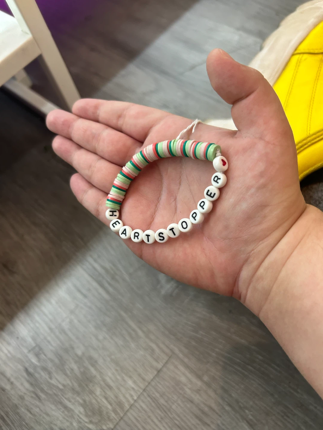 Heartstopper bracelet handmade