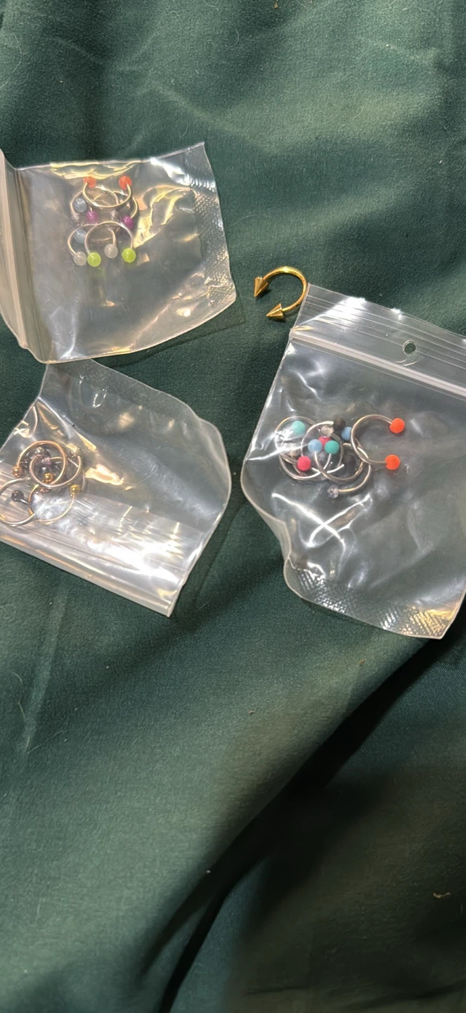 Set of Assorted Horseshoe Body Piercings