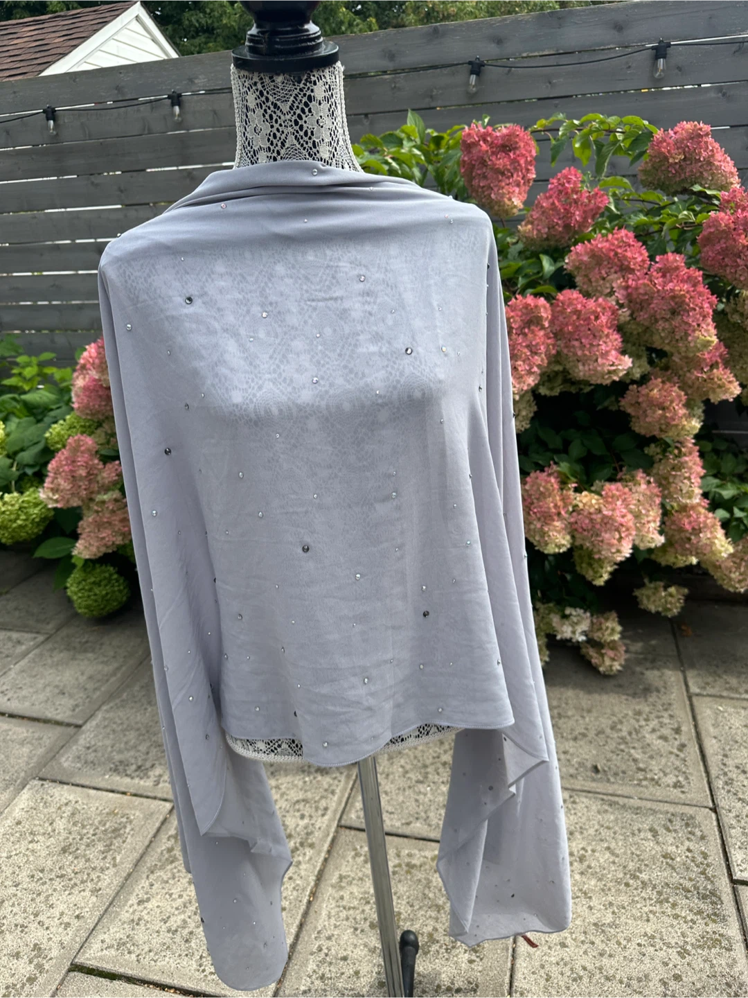 Large light Grey Scarf - Lightly Used - $5