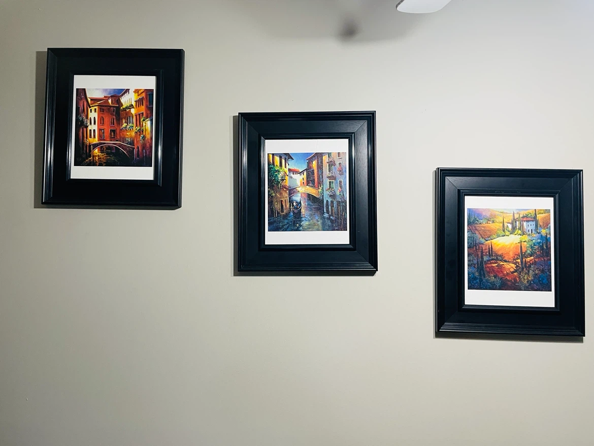 Set of 3 Framed Italian Scene Art Prints - photo 4