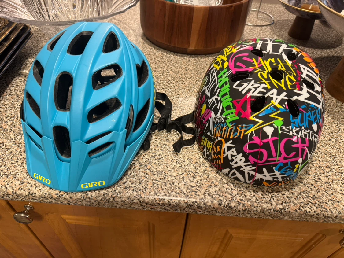 Giro Helmet and Graffiti Multi-Sport Helmet